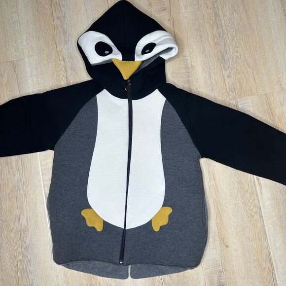 CoCo Rabbit Penguin Jacket Kids XL Black and Grey - Picture 2 of 12